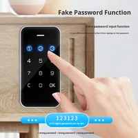 Serrure RFID serrure d'armoire sans clé numérique mot de passe/carte accès clavier tactile casier de gymnastique poli tiroir de bureau usage public/privé