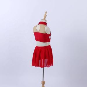 Trajes de baile Sin mangas Dos piezas Leotardo Vestido de ballet Niñas Baile Escenario <span class=keywords><strong>Swing</strong></span> Vestido corto Ballet - Product Image 3