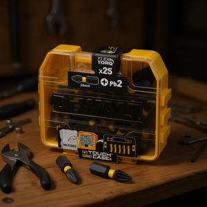 DeWalt Flex Torq <b>Screwdriver</b> <b>Bit</b> <b>Set</b> 25mm Ph2 25 Pieces Tough Case Storage - Product Image 3