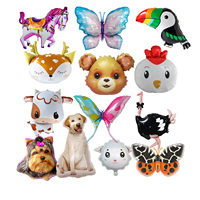 Starburst Ballons 32 pouces Chien Chiot Patte Explosif Étoile Burst Chien Empreintes Explosion Ballon Feuille Mat Ballons Décoration