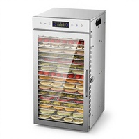 GUTEDA 8-bakjes RVS Voedseldehydrator - Digitale Timer & Temperatuurregeling voor Beef Jerky, Fruit & Huisdierensnoepjes Snacksdroger