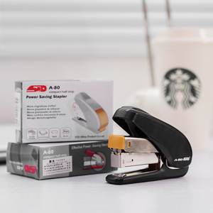 A-80 20 lembar 24/6 26/6 <span class=keywords><strong>Staples</strong></span> mudah Desktop Stapler kantor 60% hemat tenaga kerja - Product Image 2