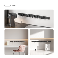 Multiprise murale réglable Gler Brand, rail d'alimentation mobile pour usage domestique mondial