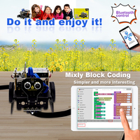 Keyestudio KEYBOT codificación Robot Educativo coche inteligente Kit para Arduino madre robótica IR control remoto inalámbrico Kit de electrónica