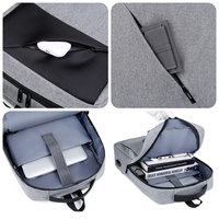 Mochila de Negocios al por Mayor, Mochila para Portátil de 15.6 Pulgadas de Poliéster Oxford con Cierre de Cremallera USB, Impermeable, Unisex, para Uso Comercial