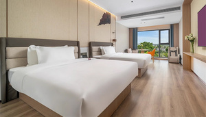 Conjuntos de dormitorio de hospitalidad comercial personalizados de alta calidad Marco de cama de hotel de madera tamaño Queen King con precio de diseño moderno - Product Image 6