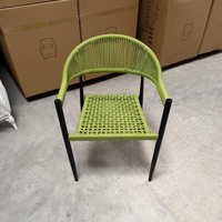 Ensemble de table et de chaises de restaurant moderne en alliage d'aluminium durable pour restaurant, ferme, parc