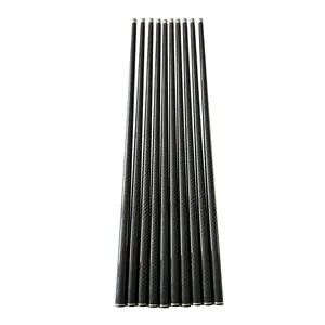 Popular Carbon Fiber 1/2 Billiard Cue Stick Taper Carbon Fiber Shaft 3/8 x 14 5/16 x 18 joint