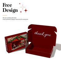 Cajas de Regalo de Navidad Personalizadas para Dulces, con Laminado Mate, Papel Corrugado, Biodegradables, Reciclables, con Logotipo Personalizado