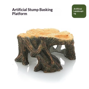 Plataforma Decorativa para Peceras: Cueva Escondite para Lagartos, Geckos, Reptiles y Anfibios, Plataforma para Tortugas, Plataforma para Tomar el <span class=keywords><strong>Sol</strong></span> y Caja Decorativa para Tortugas - Product Image 4