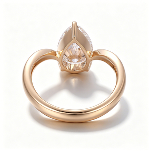 custom 2.08carat Lab <b>diamond</b> engagement <b>ring</b> real 18k gold fine Twisted design <b>ring</b> for women provence wedding promise <b>rings</b> - Product Image 2
