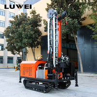 Foreuse hydraulique diesel sur chenilles pour puits d'eau, machine de forage de puits pour l'approvisionnement en eau des terres agricoles et les puits d'eau potable