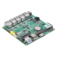 Placa Base Qotom MB2J513 Serie CPU J4105 J4125 Router Firewall 5*I225V 2.5G LAN Mini ITX BIOS Sin Ventilador