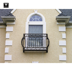 Stylish Wrought Iron Outdoor Window Railings Cast Iron Security Window <strong>Guards</strong> Balcony Decor Exterior for <strong>Houses</strong> - Product Image 5