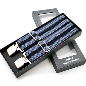 Bretelles élastiques réglables en cuir à dos en Y avec 3 clips pour pantalons de <span class=keywords><strong>mariage</strong></span>-Porte-jarretelles pour vêtements de cérémonie - Product Image 5