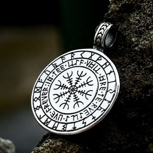 Pendentif arbre de vie en acier inoxydable, finition polie, amulette viking nordique, bijoux durables pour hommes - Product Image 2