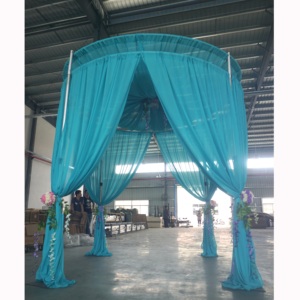 โครงเหล็กอลูมิเนียมแบบโมดูลสำหรับงานแต่งงานทรงกลมพร้อมผ้าม่าน - Product Image 5