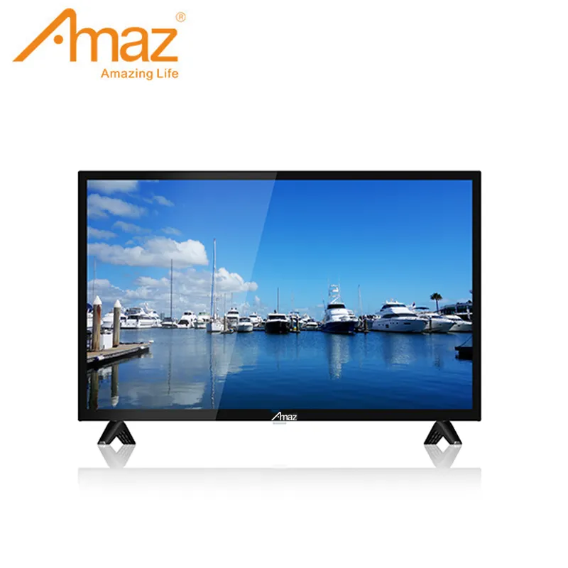 Manufacturer direct sales 2024 Amaz OEM 43''55''65''75'' double glass Qled slim DTV Android Google Smart Television 4K QLED