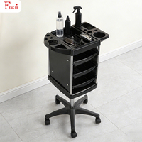 Adjustable Hair Nail Tattoo <strong>Trolley</strong> X31, 3 Drawers, Stainless Steel Frame Salon Rolling Cart