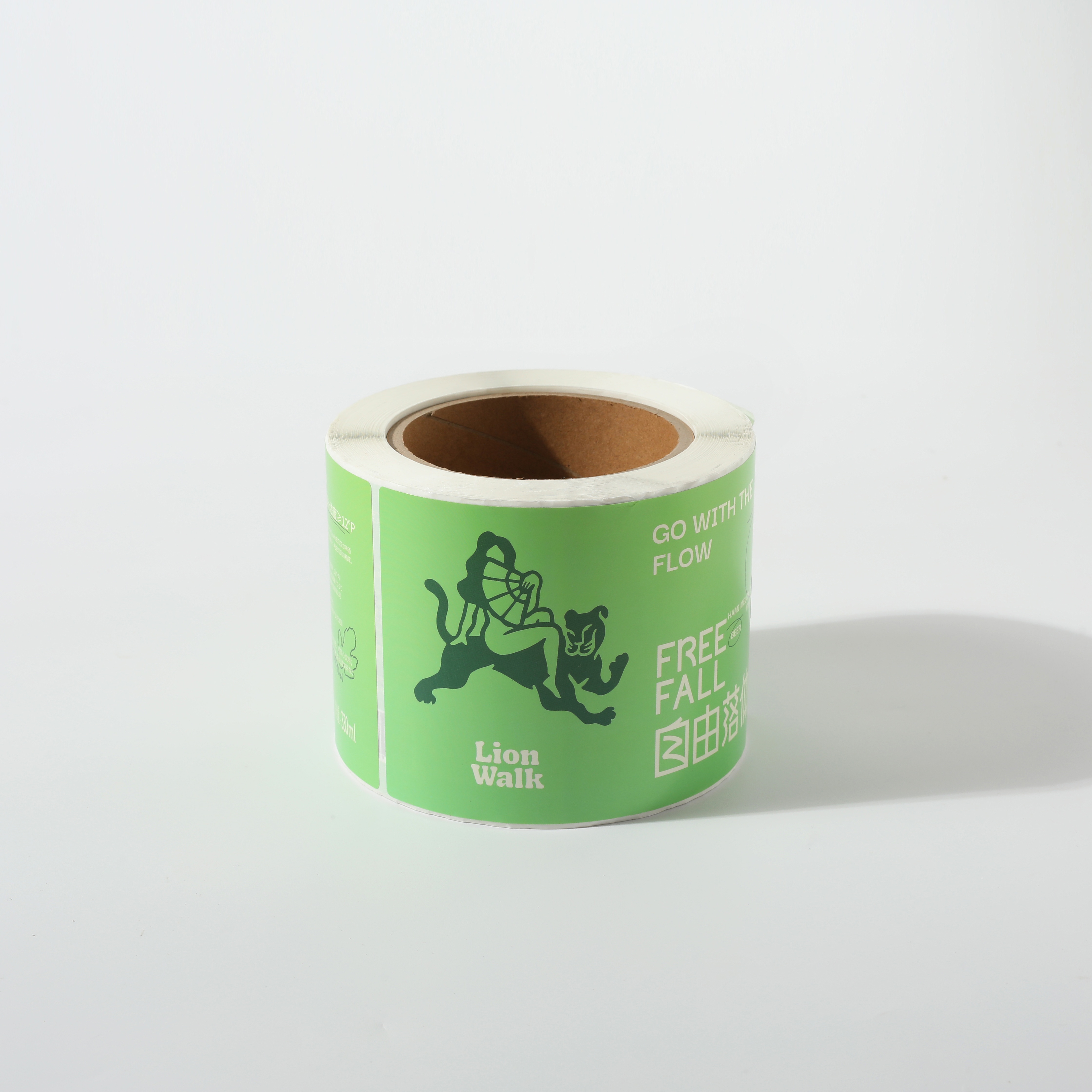 Customizable Waterproof Vinyl Paper Adhesive Roll Personalized Logo Sticker Labels for Packaging