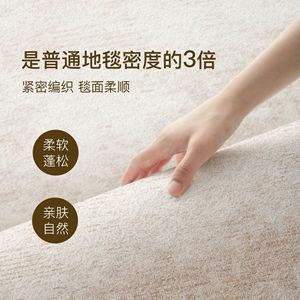Cream Colored Living Room Rug Rectangle Wabi Sabi Style Waterproof Stain Resistant Thickened Light Luxury Bedroom Bedside Rug - Product Image 4
