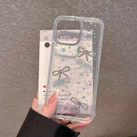 Luxe Arc Strass Garniture Paillettes TPU Téléphone étui pour iphone 17 16 15 14 12 Pro Max Diamant Lentille Bordure Couverture Girly Mignon Conception