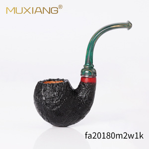 Handmade Briarwood Pipe Bent Type Small Dragon Egg Hungarian Curved Tobacco Smoking Device - Product Image 3