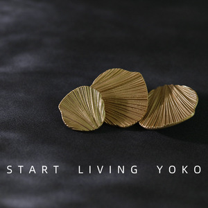 Nhà Máy Trực Tiếp Tùy Chỉnh Vàng Lá Kim Loại Nút Quạt Cho May Mặc 15-30Mm Nút Chân - Product Image 4