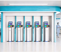 Machine de commande de nourriture à écran tactile PCAP 21.5 "23.6" 32 pouces Kiosque de paiement en libre-service avec POS NFC QR COD pour restaurant