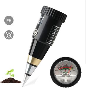 2 In 1 PH <strong>Soil</strong> Tester Hygrometer Metal Sensor Probe Handheld <strong>Soil</strong> 1~8 Moisture -20~60C Temperature No Battery Planting Garden - Product Image 2