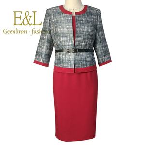 Trajes de Dos Piezas para Mujer, Tallas Grandes, Vestido Formal Profesional para Oficina - Product Image 3