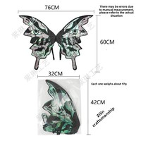 Nouvel accessoire dorsal pour costume de cosplay COS de fête d'Halloween transfrontalier : Ailes d'elfe abstraites et papillon, superbes