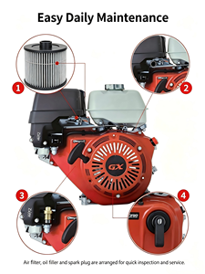 เครื่องยนต์เบนซินอเนกประสงค์ รุ่น GX ซีรีส์ GX160 GX200 GX270 GX390 OHV 4 จังหวะ สำหรับอุตสาหกรรม - Product Image 5