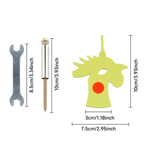 Durable Animal Shape Steel Rotating Marker with Hanging Hook for Outdoor Position Marking Practice Portable Metal Spinner - Product Image 4