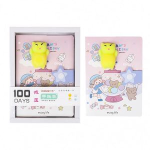 Wholesale Stress Relief Kawaii Animal Kids Decompression Notebook 100 Sheets Hardcover <b>Gift</b> - Product Image 1