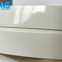 Bande de chant PVC flexible à grain de bois, UV, solide, décorative en PVC/ABS pour panneaux de particules et MDF