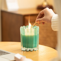 Bougie parfumée artisanale en forme de tasse, cire de soja, parfum d'ambiance nordique pour chambre, hôtel, élégante, haut de gamme, pour un air frais et pur