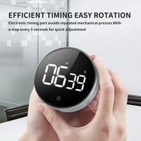 Rund knopf Lauter digitaler Küchen-Countdown-Timer Magnetischer LCD-Countdown mit großem Display