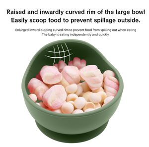 Juego de Alimentación <span class=keywords><strong>para</strong></span> Bebés de <span class=keywords><strong>Silicona</strong></span> de Grado Alimenticio, Plato con Ventosa, Tazón, Babero, Vaso, Cuchara, Tenedor, <span class=keywords><strong>Vajilla</strong></span> <span class=keywords><strong>para</strong></span> Niños Pequeños, Libre de BPA, Venta al por Mayor - Product Image 5