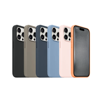 Coque magnétique en silicone liquide animé pour iPhone 15 17 Pro, compatible avec le chargement sans fil et anti-chute pour iPhone 16 Pro Max