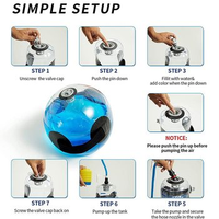 Ballon d'eau aquatique réglable au design unique, portable, pour l'entraînement de fitness et la stabilité, sac de boxe de puissance