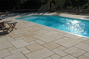 Tự nhiên Bồ Đào Nha Azul moleanos màu be đá vôi tốt cổ điển hạt kem màu be tấm đá cẩm thạch sàn tường gạch đánh bóng Matt Mài - Product Image 4