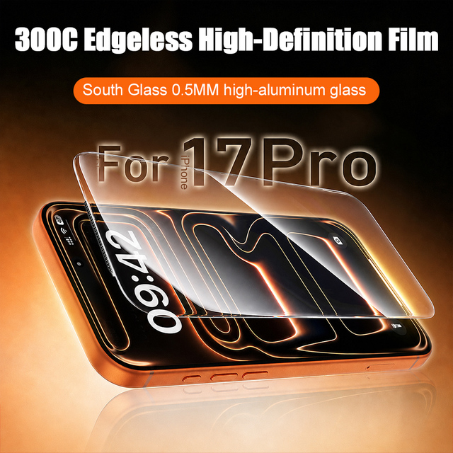 Scratch-resistant Anti-Fingerprint HD Tempered Glass Screen Protector for Apple iPhone XS Max&11 12 13 14 15 16 17 Pro Max