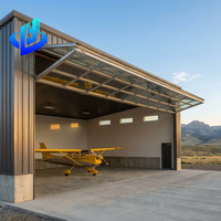 Bâtiment en structure d'acier préfabriqué résistant aux intempéries, hangar aéronautique à grande portée et haute résistance, fabricant de bâtiments aéronautiques