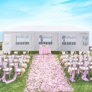 <b>5</b>-Sided <b>Iron</b> PE Cloth Spiral Pipe Pergola 3*9m Wedding & Party Tent Model D0100HPGXCW - Product Image 5