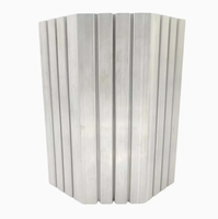 Radiateur en aluminium extrudé avec surface anodisée personnalisée, dissipateur thermique LED haute puissance, fournisseur Chine