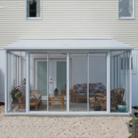 Véranda 4 saisons sur pied personnalisée véranda solarium serre maison en verre aluminium jardin d'hiver véranda véranda