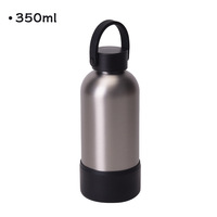 Bouteille d'eau isotherme à double paroi personnalisable avec logo, 350 ml, mini, en acier inoxydable 304, avec infuseur à thé et sangle de transport