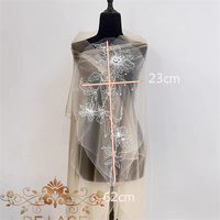 DELACE JB Délicat Floristique Brodé Dentelle Lumineux Paillettes Fleur Pièces Perlé Broderie Patch Robe De Mariée Accessoires