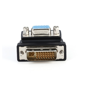 Nam <span class=keywords><strong>DVI</strong></span> Sang <span class=keywords><strong>VGA</strong></span> Nữ 90 Độ Bộ Chuyển Đổi Uốn Cong Góc Phải 24 + 5 PC Bộ Chuyển Đổi Hiển Thị - Product Image 5